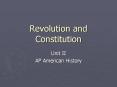Revolution and Constitution PowerPoint PPT Presentation