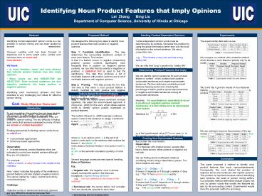 Identifying Noun Product Features that Imply Opinions