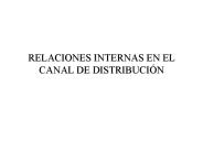 RELACIONES INTERNAS EN EL CANAL DE DISTRIBUCI