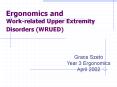 Ergonomics and Work-related Upper Extremity Disorders (WRUED) PowerPoint PPT Presentation