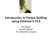 Introduction to Packet Sniffing using Ethereal 0.10.9