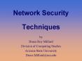 Network Security Techniques PowerPoint PPT Presentation