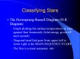 Classifying Stars PowerPoint PPT Presentation