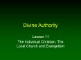 Divine Authority PowerPoint PPT Presentation