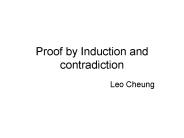 Proof by Induction and contradiction