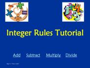 Integer Rules Tutorial