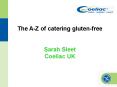 The A-Z of catering gluten-free PowerPoint PPT Presentation