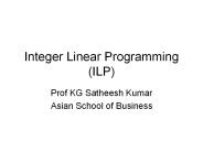 Integer Linear Programming (ILP)