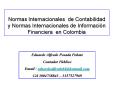 Normas Internacionales de Contabilidad y Normas Internacionales de Informaci PowerPoint PPT Presentation