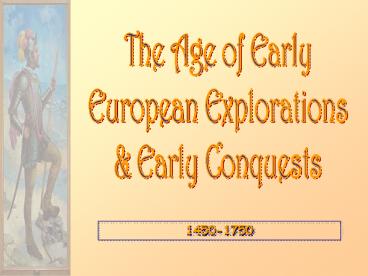 Age of Early European Explorations