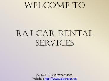 Raj Tour-Jaipur Tour, Jaipur Travel Packages