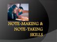 Note-making%20 PowerPoint PPT Presentation