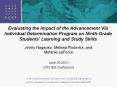 Evaluating the Impact of the Advancement Via Individual Determination Program on Ninth-Grade Students' Learning and Study Skills PowerPoint PPT Presentation