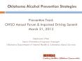 Prevention Track OHSO Annual Forum PowerPoint PPT Presentation