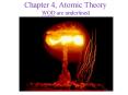 Chapter 4, Atomic Theory WOD are underlined PowerPoint PPT Presentation