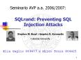 SQLrand: Preventing SQL Injection Attacks PowerPoint PPT Presentation