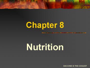 Nutrition