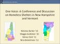 One Voice: A Conference and Discussion on Homeless Shelters in New Hampshire and Vermont PowerPoint PPT Presentation