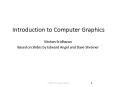 Introduction to Computer Graphics PowerPoint PPT Presentation