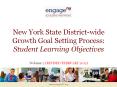 New York State District-wide Growth Goal Setting Process: Student Learning Objectives PowerPoint PPT Presentation