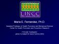 Maria E. Fernandez, Ph.D. Assistant Professor of Health Promotion and Behavioral Science Center for Health Promotion and Prevention Research Principal Investigator Latinos In a Network for Cancer Control (LINCC) PowerPoint PPT Presentation