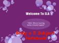 Welcome To ELA PowerPoint PPT Presentation