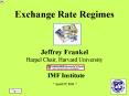 Exchange Rate Regimes PowerPoint PPT Presentation
