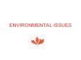 ENVIRONMENTAL ISSUES PowerPoint PPT Presentation