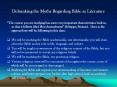 Debunking the Myths Regarding Bible as Literature PowerPoint PPT Presentation