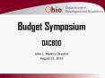 Budget Symposium PowerPoint PPT Presentation