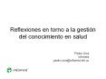 Reflexiones en torno a la gesti PowerPoint PPT Presentation