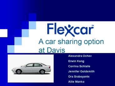 A car sharing option at Davis