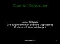 Cluster Computing PowerPoint PPT Presentation