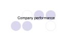 Company performance PowerPoint PPT Presentation