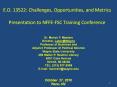 E.O. 13522: Challenges, Opportunities, and Metrics Presentation to NFFE-FSC Training Conference PowerPoint PPT Presentation