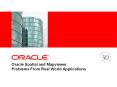 Oracle Spatial and Mapviewer Problems From Real World Applications PowerPoint PPT Presentation