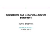 Spatial Data and Geographic/Spatial Databases