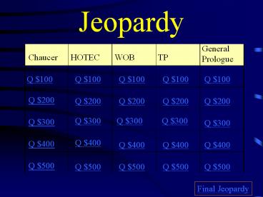 Jeopardy
