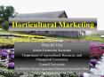 Horticultural Marketing PowerPoint PPT Presentation