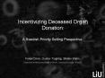 Incentivizing Deceased Organ Donation: PowerPoint PPT Presentation