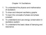 Chapter 14 Oscillations