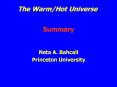 The Warm/Hot Universe PowerPoint PPT Presentation
