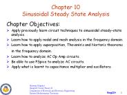 Chapter 10 Sinusoidal Steady State Analysis