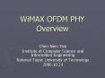 WiMAX OFDM PHY Overview PowerPoint PPT Presentation