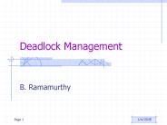 Deadlock Management