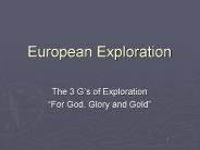 European Exploration
