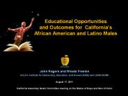Educational Opportunities and Outcomes for California
