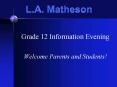 L.A. Matheson PowerPoint PPT Presentation