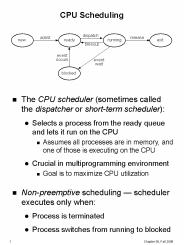 CPU Scheduling