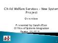 Child Welfare Services  PowerPoint PPT Presentation